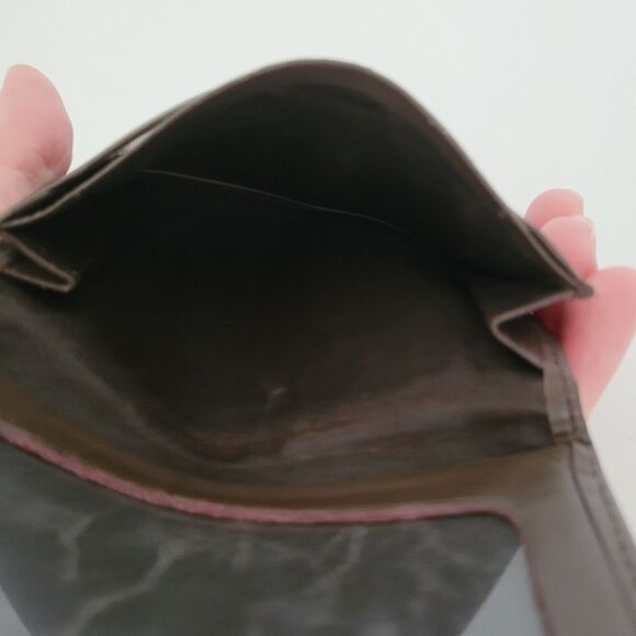 Burberry Wallet Brown Bifold ID Card Holder Leather Small Plaid Unisex Compact - Picture 5 of 7